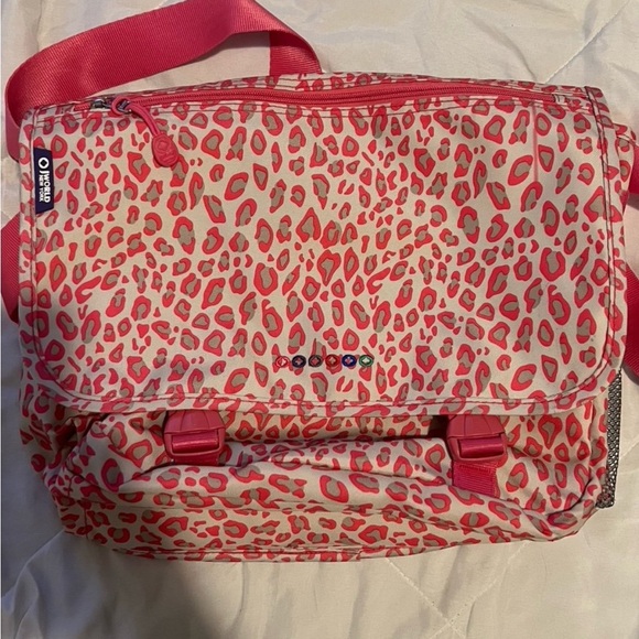 Pink Leopard Print Laptop Bag - Picture 1 of 6